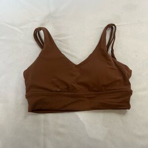 Brown sports bra